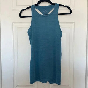 Athleta Teal Blue Racerback Athletic Tank Top Size XXS
